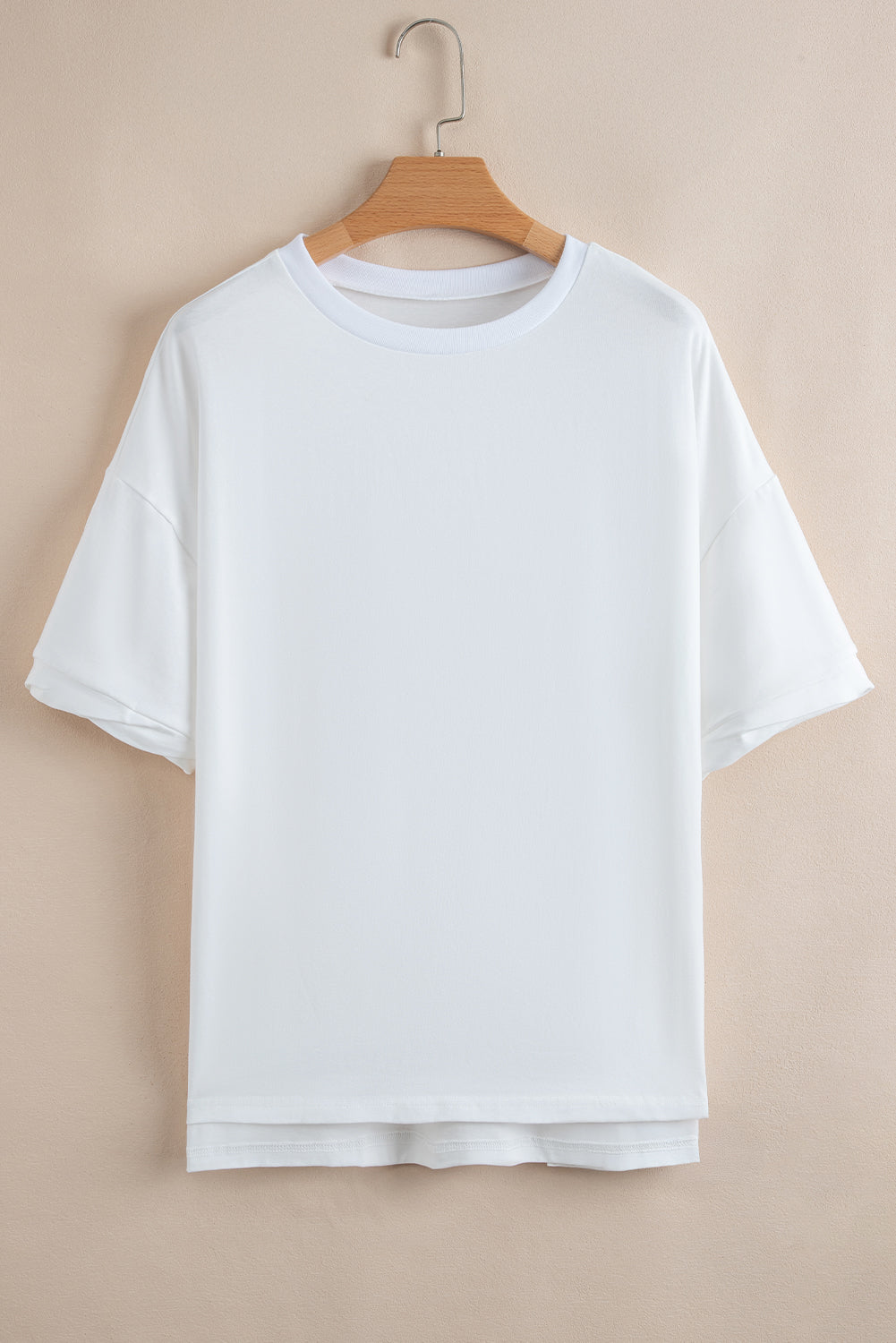 Ayra Loose Half Sleeve Hi Low Hem Top-6