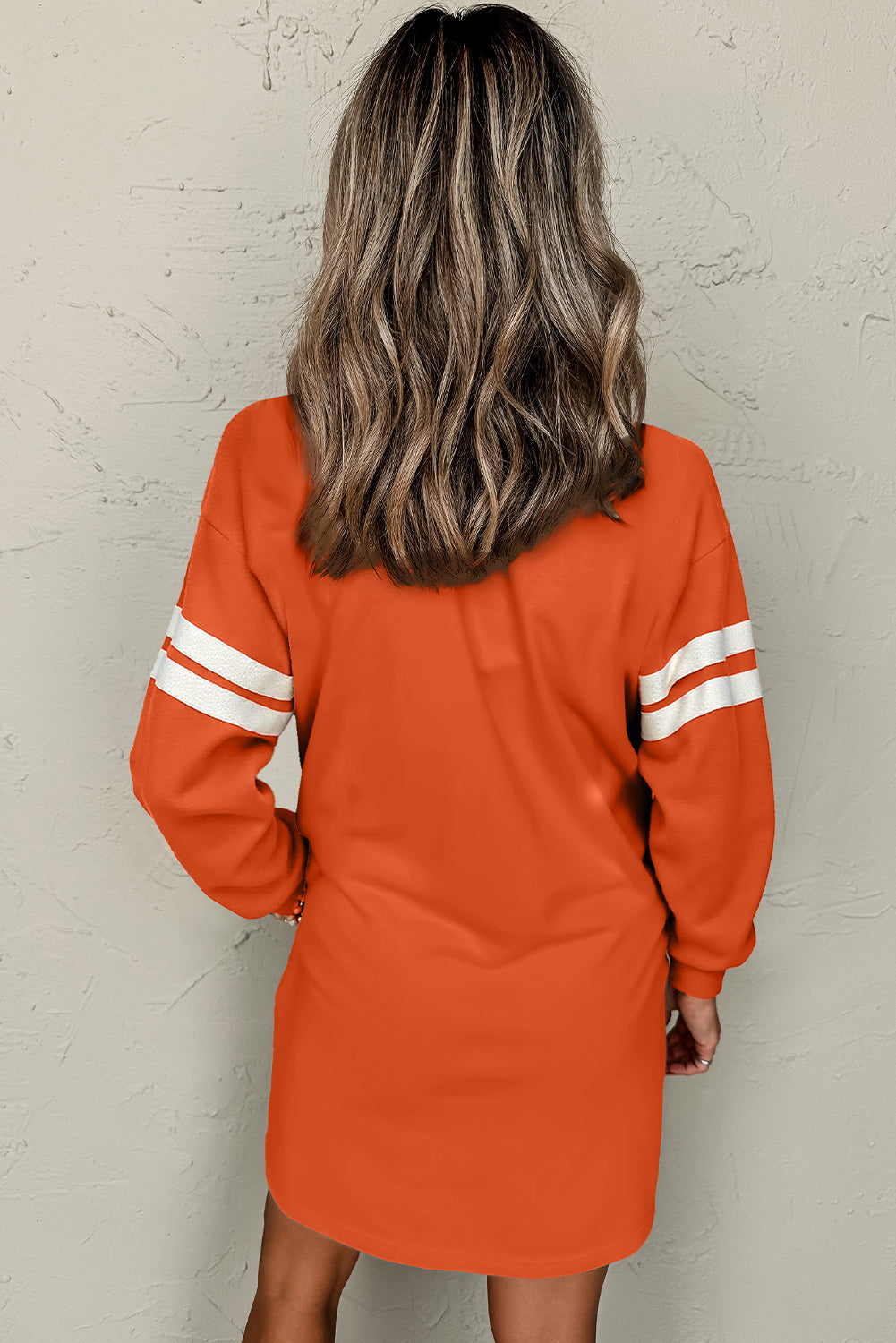 Jennifer Varsity Sweatshirt Dress-2