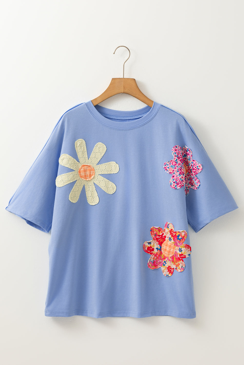 Hannah Flower Patched Loose Top-5