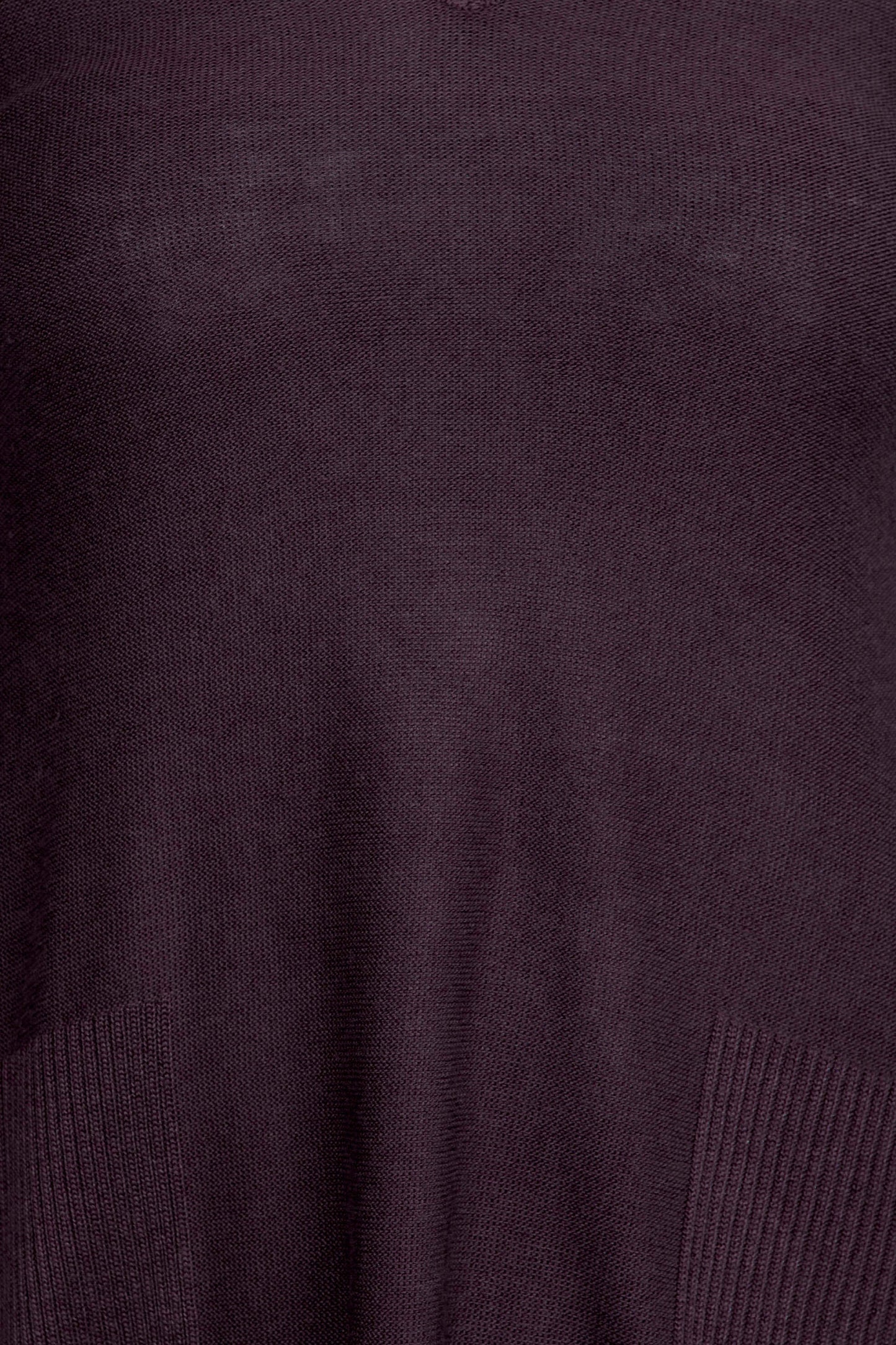 Cupio V-Neck Long Sleeve High Low Hem Knit Top